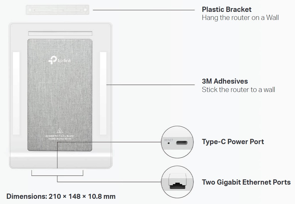 Image of the product highlighting some features.